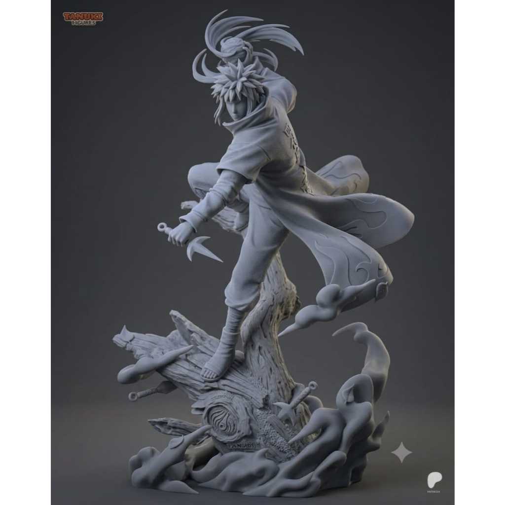 Action Figure Minato Namikaze Naruto - Sem Pintura (Garage Kit) Resina ABS-Like - Escala 1/10