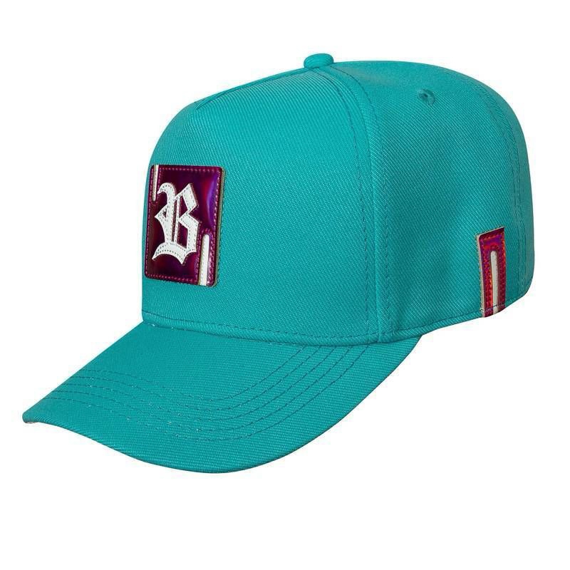 Boné Blck Snapback Verde Água Gallant Holográfico Pink Aba Curva Original