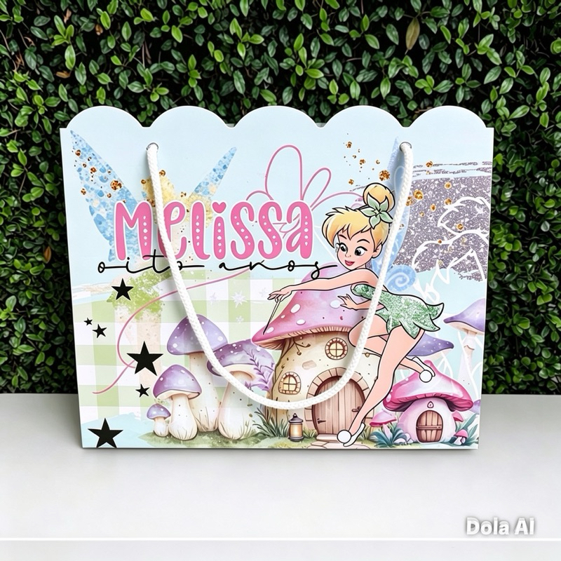 Sacolinha SININHO Personalizada / Bolsinha Lembrancinha Aniversário / (PEGUE E MONTE)