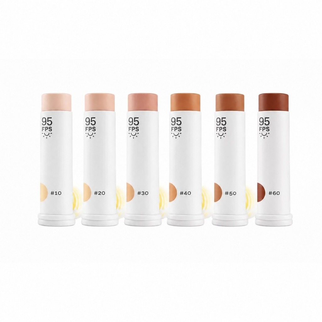 Protetor Solar Ollie Bastão- FPS 95 - Com Cor #10 #20 #30 #40 #50 #60 - 14g