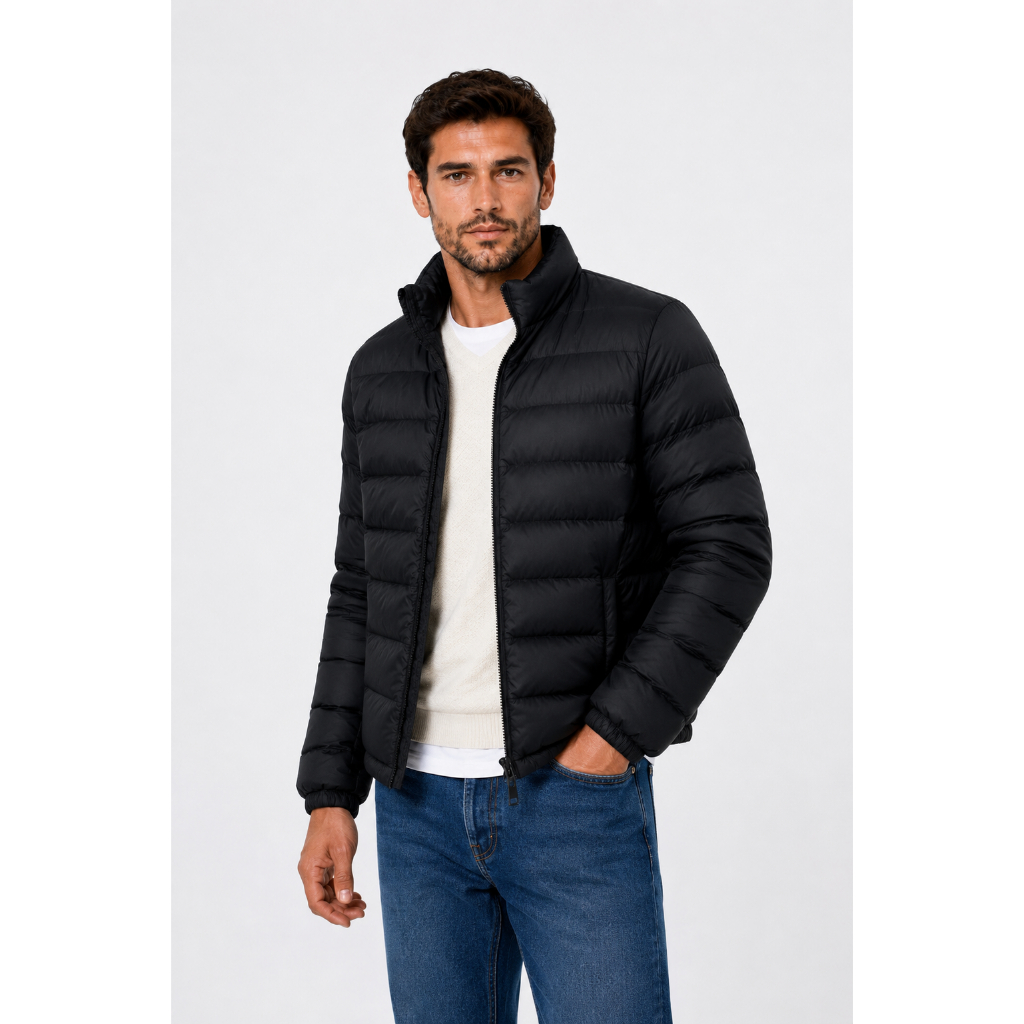 Jaqueta Puffer De Frio Intenso Neve Inverno Blusa Impermeável Capuz Removivel