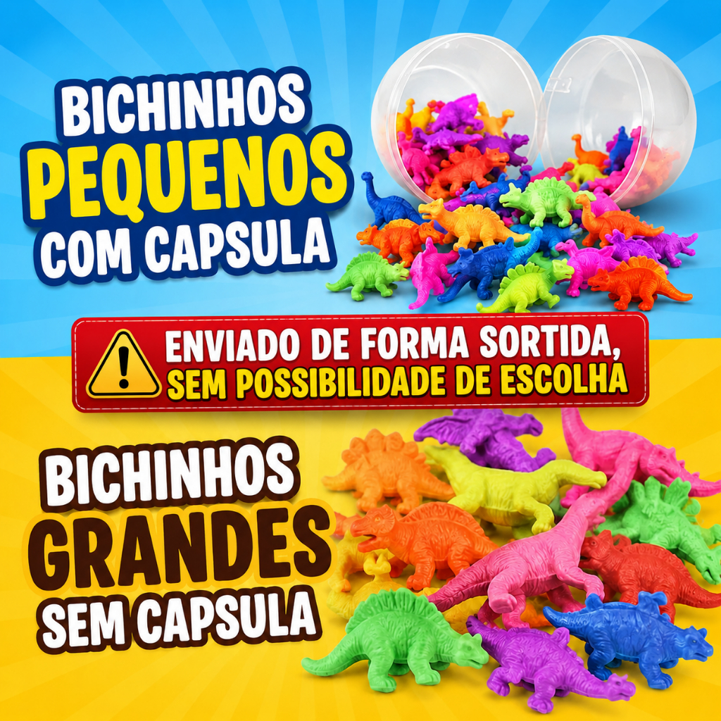 20 Bichinhos Crescem na Água Brinquedo Divertido Lembrancinha Infantil Festa Crianças Prenda Junina