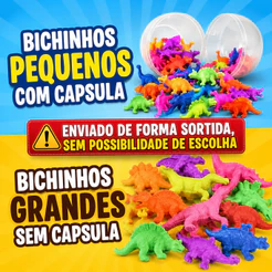 20 Bichinhos Crescem na Água Brinquedo Divertido Lembrancinha Infantil Festa Crianças Prenda Junina