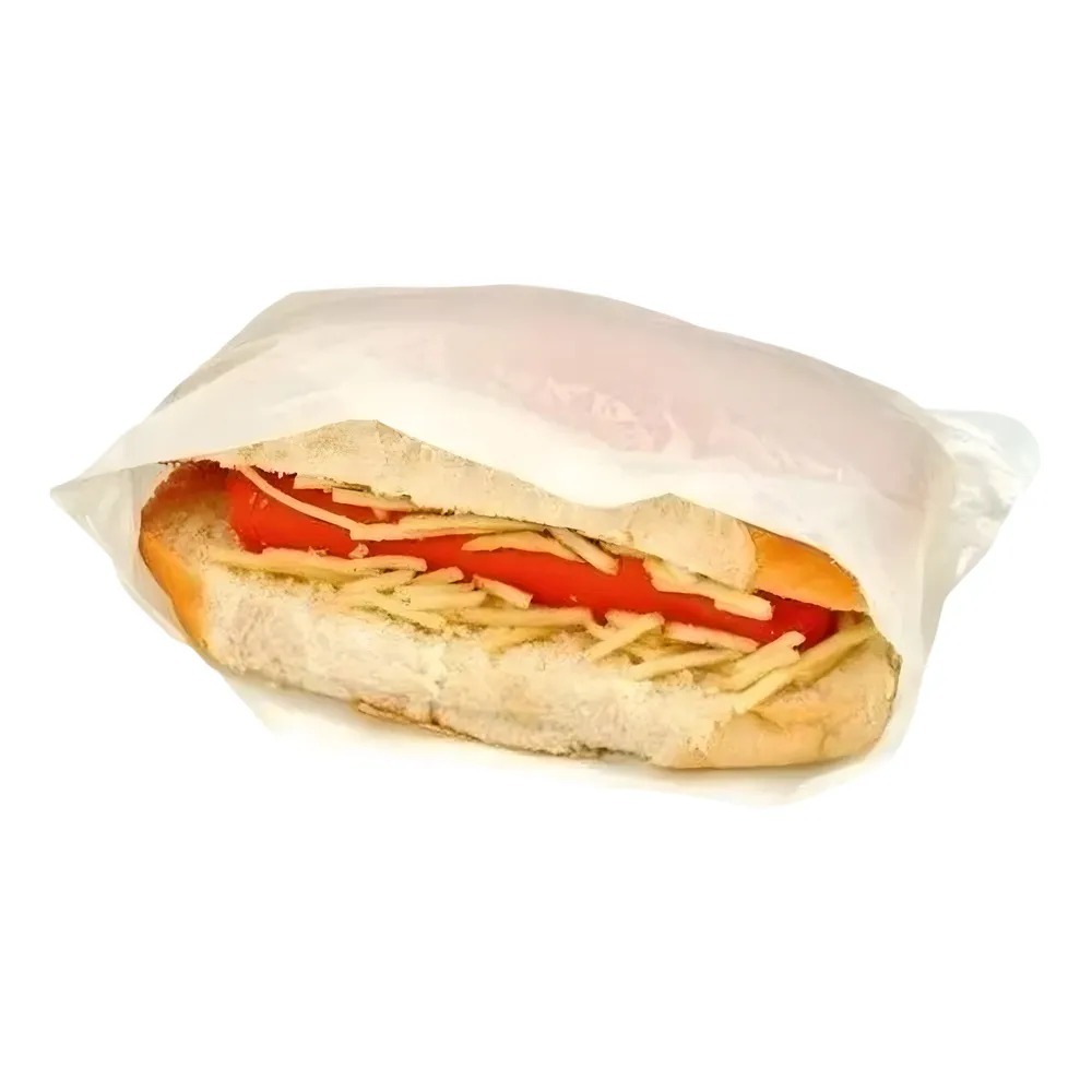 Saco Plástico Mini Hot Dog 14x9 cm para Cachorro Quente Festa Junina e Festa Infantil e Comemoração