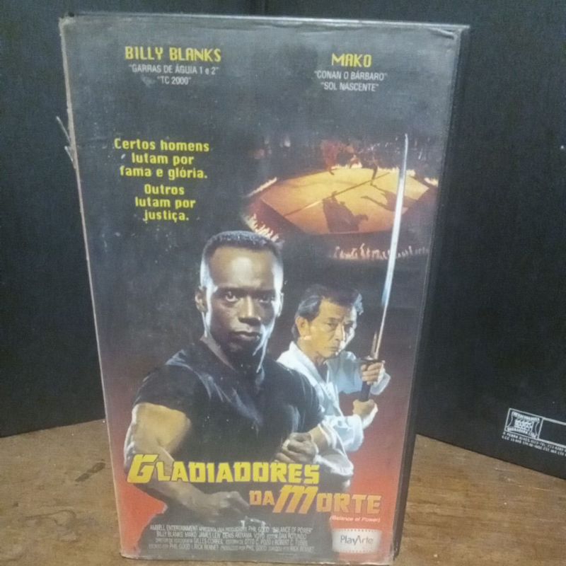 Gladiadores da Morte - Filme VHS (Legendado) Billy Blanks (E7)