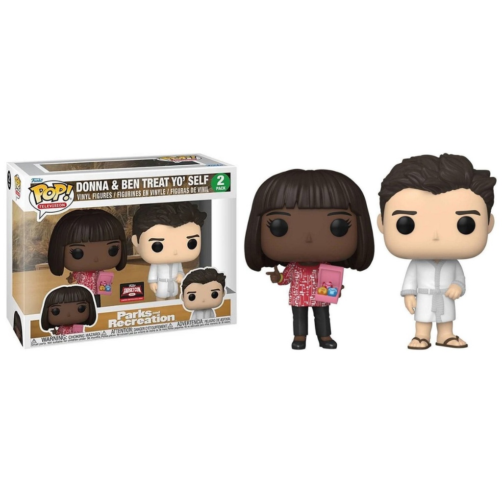 Funko Pop - Parks and Recreation - 2 Pack Donna & Ben Treat Yo' Self (Targetcon)