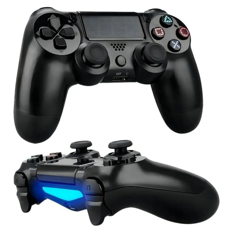 Controle Sem Fio Compatível Com Ps4 e PC Bluetooth Joystick Double Motor Vibration 4 Manete Gamer Barato