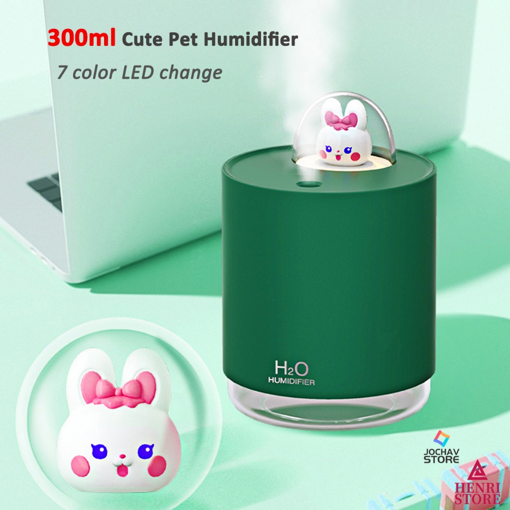 Humidificador De Ar Difusor Aromas Umidificador E Aromatizador Coelhinho Fofinho Decoração De Quarto Infantil