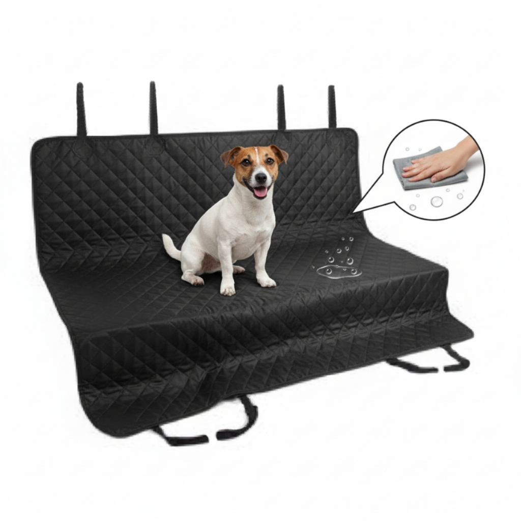 Capa Protetora Pet Carro Cães Banco Traseiro Luxo Impermeável 150x130cm Proteção Total