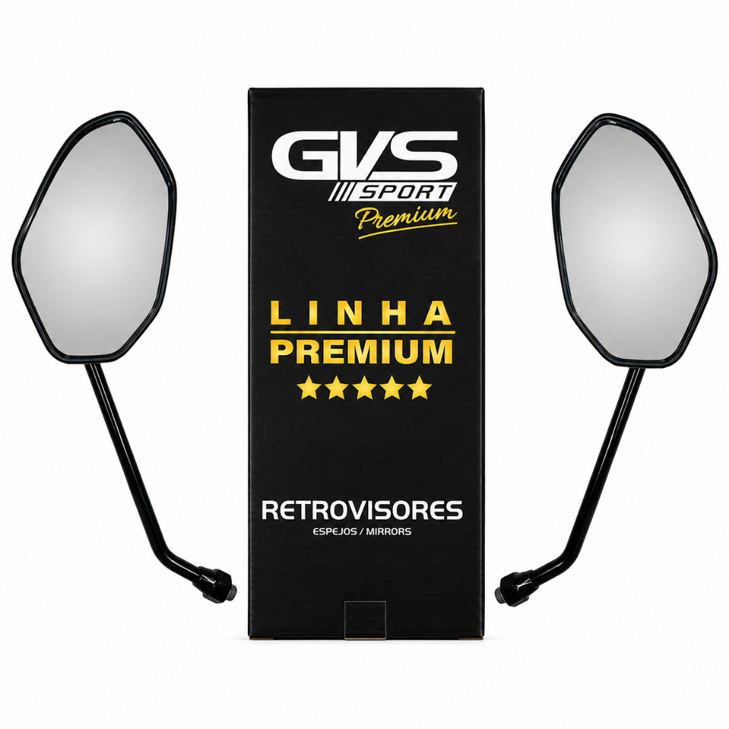 Retrovisor Moto Honda Cg 160 Titan 2014 Fan Lente Convexa Par Gvs