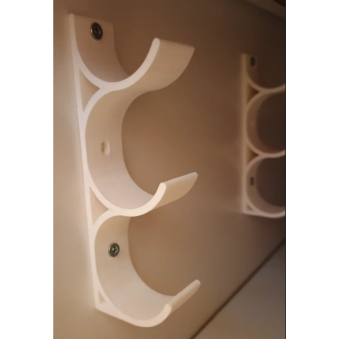 Suporte Organizador de Rolos para Cozinha - Papel Alumínio, Filme PVC e Papel Manteiga - Kit Organizador de Armário