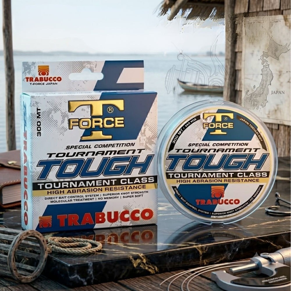 Linha Monofilamento Trabucco T-Force Tournament Tough 300m Original