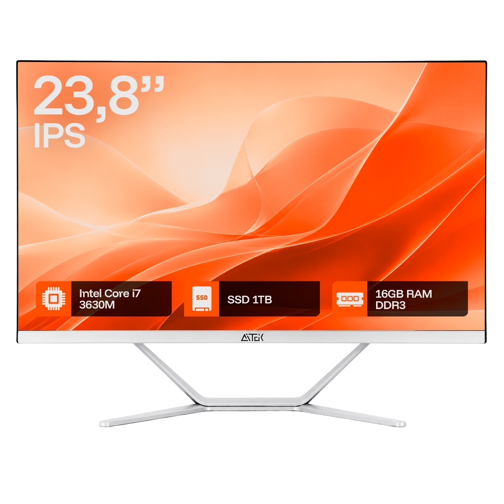 Computador All In One 23,8" Full HD Intel Core i7 16GB RAM SSD 1TB Wi-Fi Bluetoo