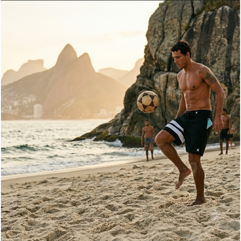 Bermuda Masculina Elastano Tactel Moda Praia Surf Casual Piscina Secagem Rápida Academia Verão | ENVIO IMEDIATO