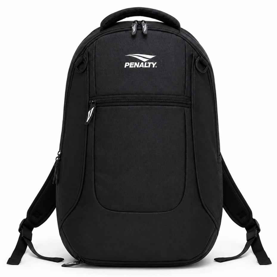 Mochila Penalty Esportiva Notebook Academia Com Rede Porta Bola Chuteira  20L Preta Modelo PNLT-125