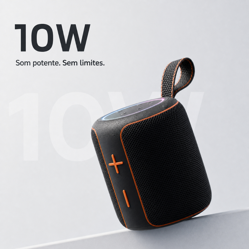 Portable Bluetooth Speaker 10W Com LED RGB Portátil With Battery Sports Waterproof pen drive FM TWS Speaker-HY-449