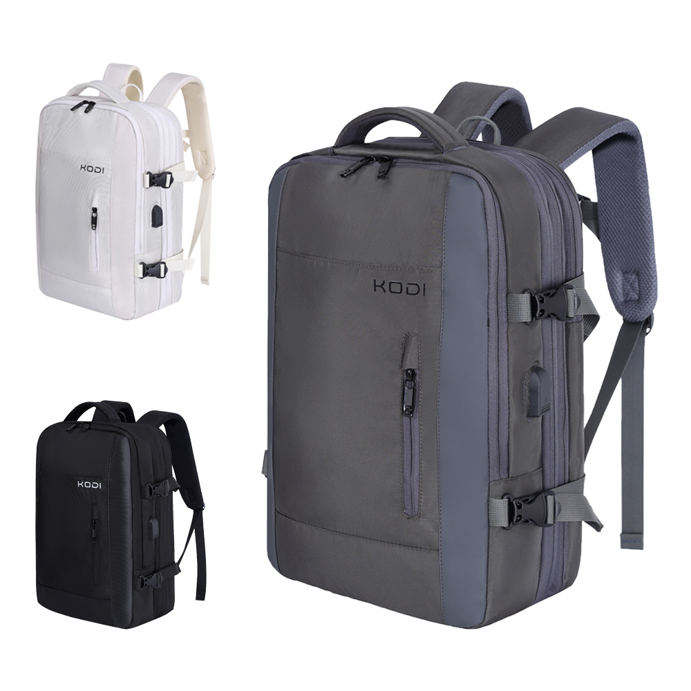 Mochila unissex para viagem e notebook, reforçada, impermeável, expansível, antifurto com entrada USB