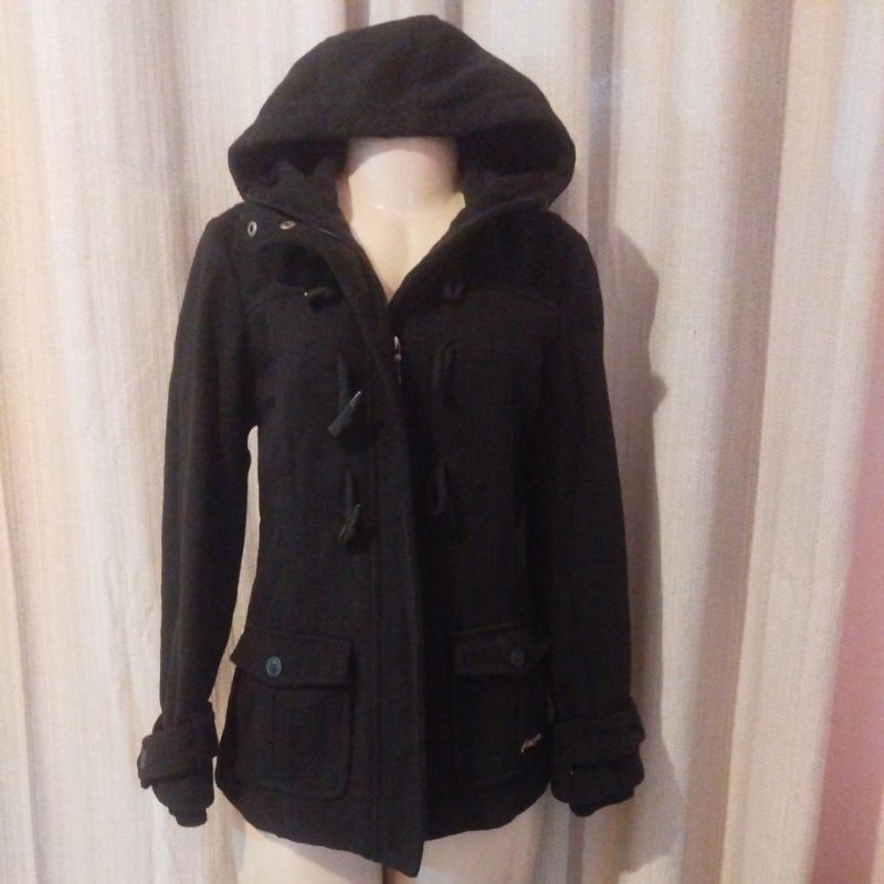 ✨ Casaco de Frio Preto com Forro Xadrez Fatal Girls - Tamanho M (veste 38)✨