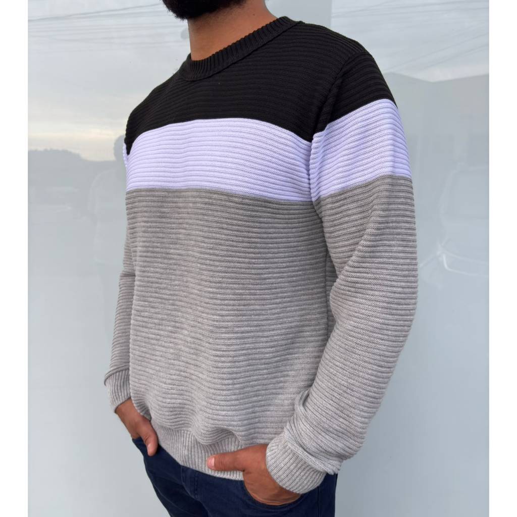 Suéter Masculino Links tricot Confortável para Inverno frio homem