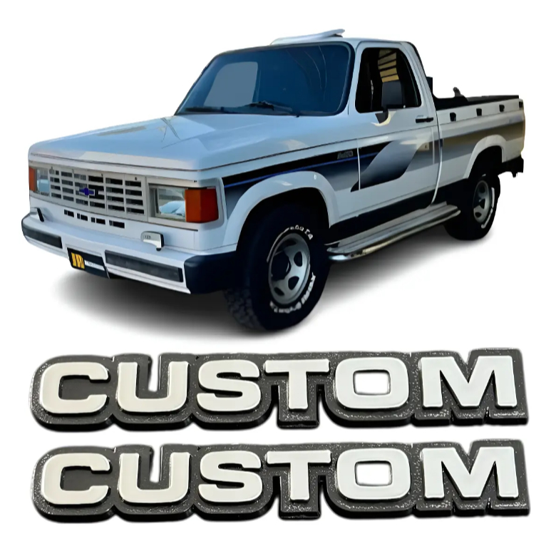 Par Emblema D20 Custom Cinza 85 A 89 90 91 92 93 94 95 96
