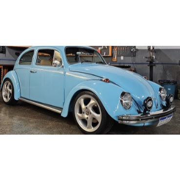 Tinta automotiva base poliester azul caiçara VW + Perola violeta brilhante Exclusiva.