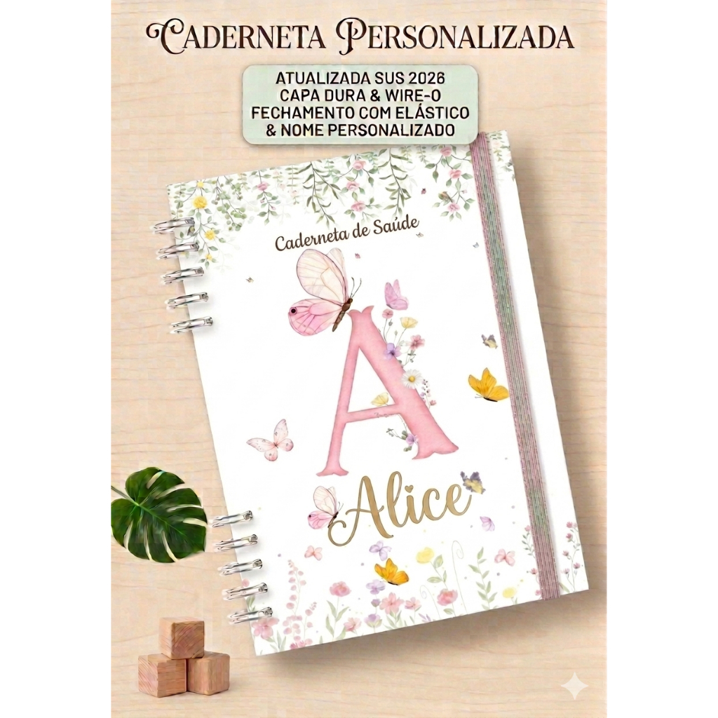 Caderneta de Vacinação Bebê Atualizada caderneta de saúde letras