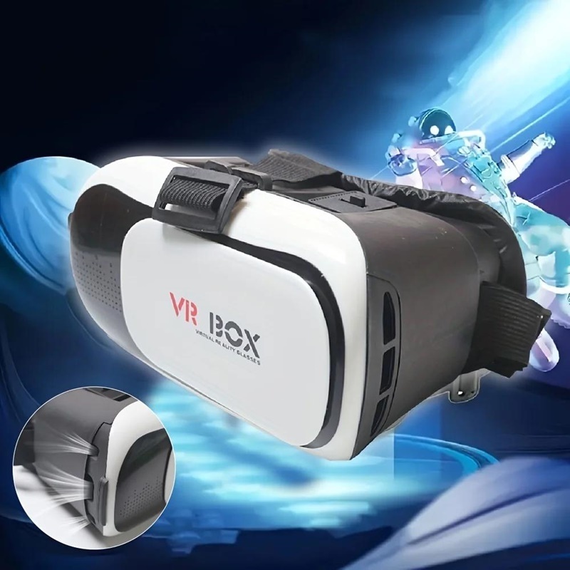 vr realidade virtual 3d óculos caixa estéreo google papelão fone de ouvido capacete para ios android smartphone rockerAA