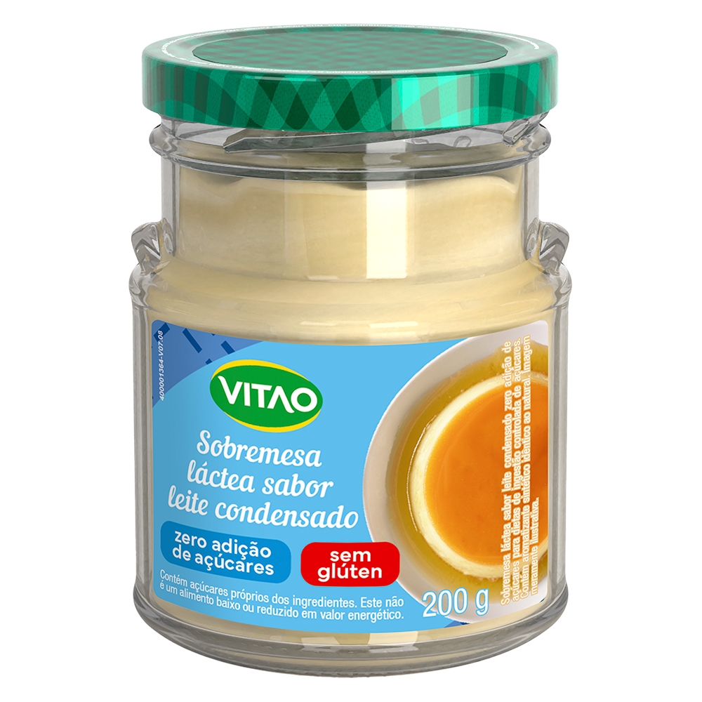 Imagem Leite Condensado Zero Açúcar Vitao 200 g - Sem Glúten