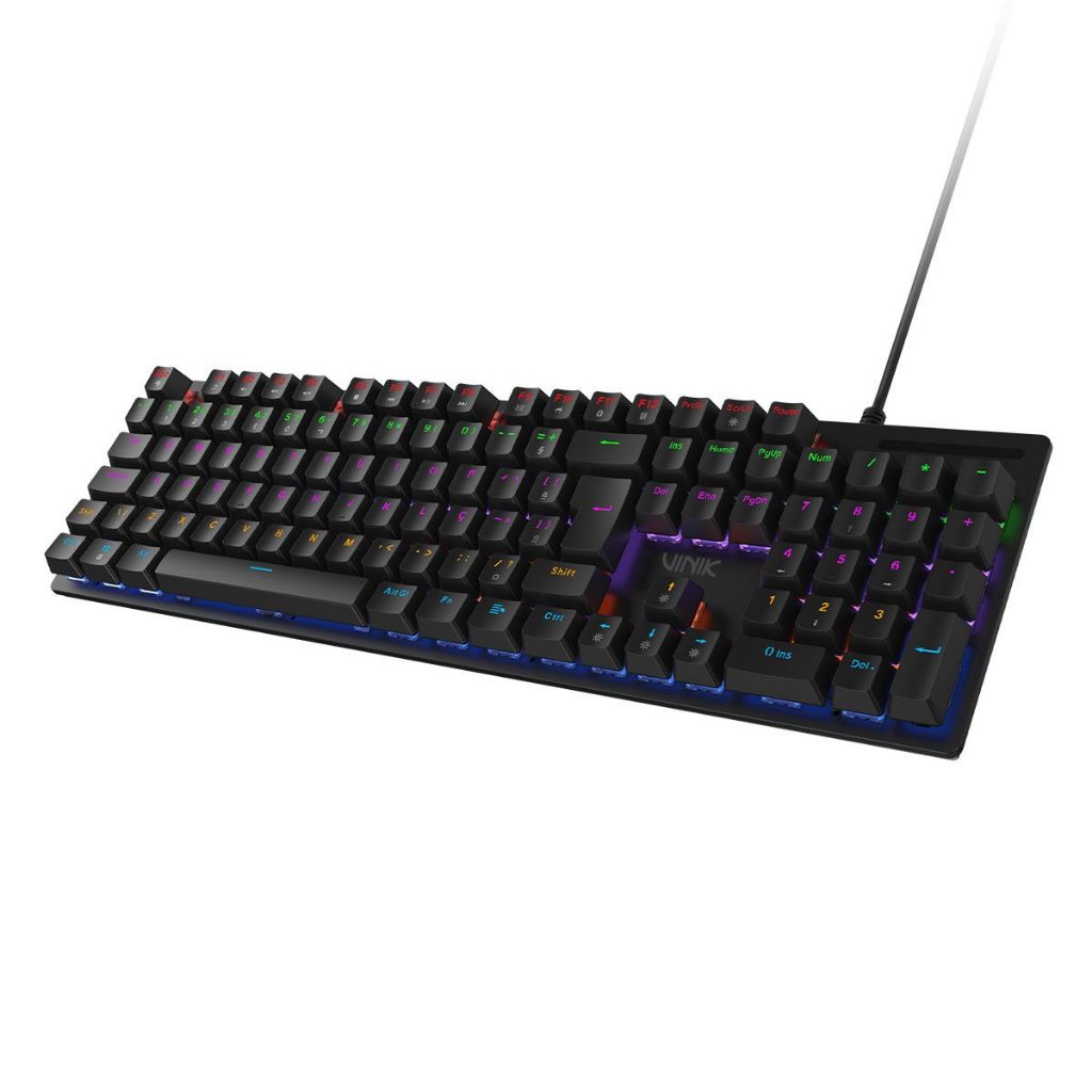 Teclado Mecânico Full Size Vinik Anihi - Switch Blue, ABNT2, LED Rainbow (107 Teclas)