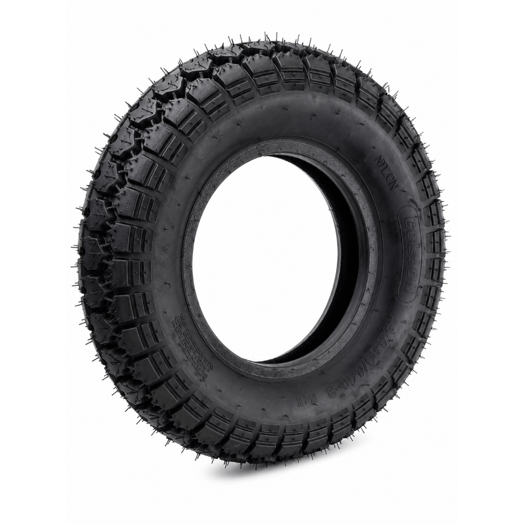 Pneu Borracha 4.80/4.00-8 Colson Preto Para Carrinho De Mão - 4 LONA