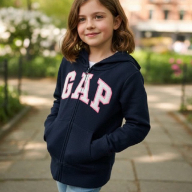 Casaco Gap infantil menina azul marinho 6-7 anos importado