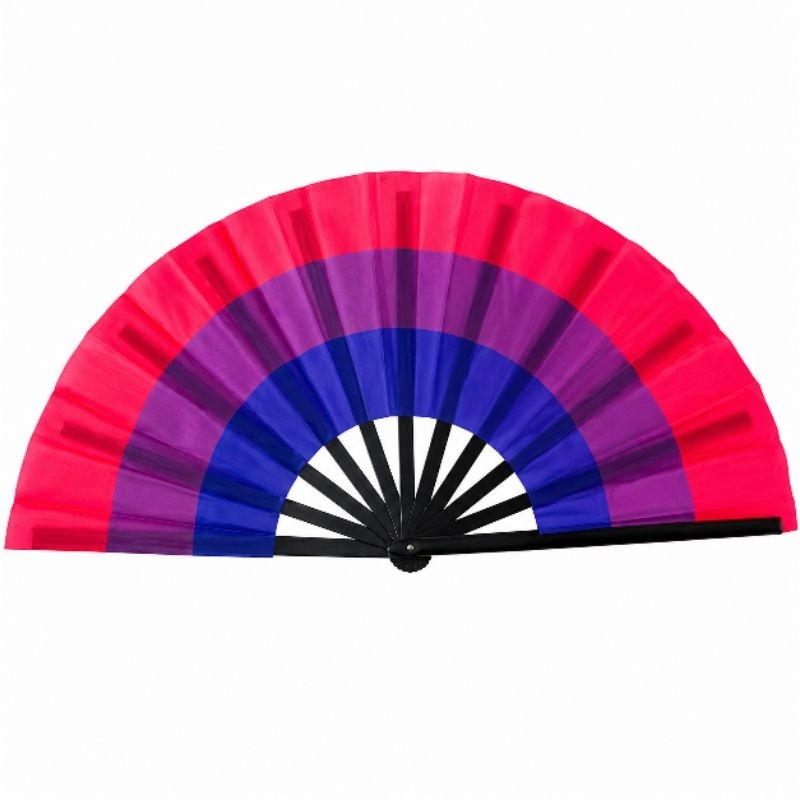 leque grande bandeira bissexual orgulho lgbt bi colorido