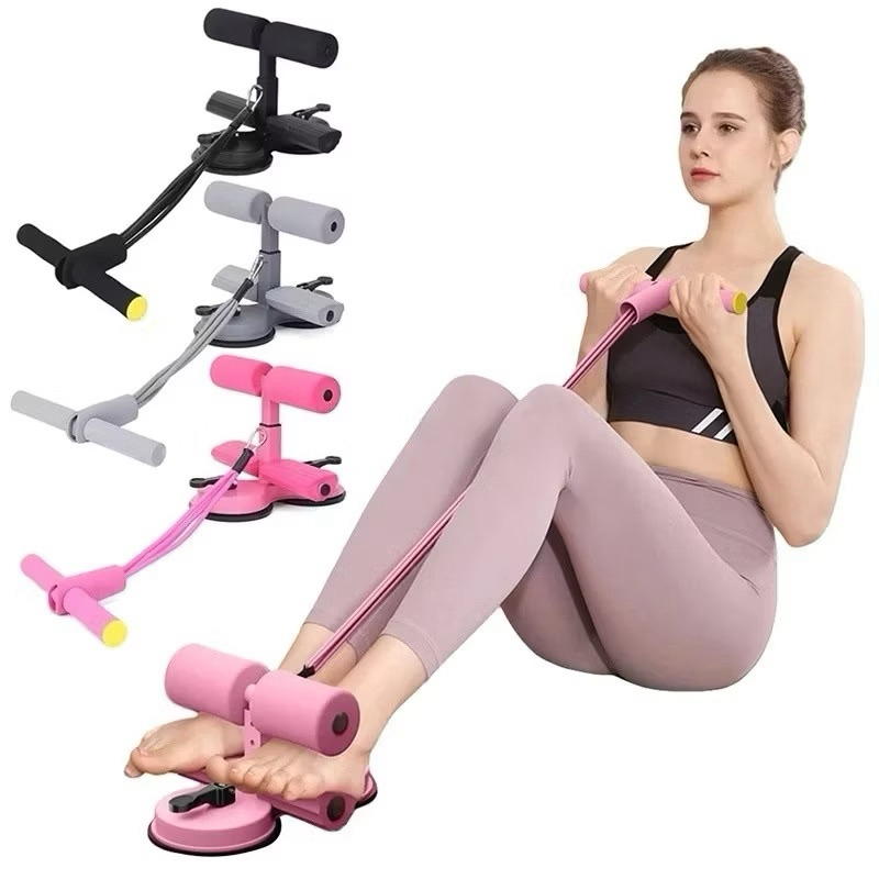 Aparelho Abdominal C/ Ventosa Unissex Fitness Auxiliar Fixação no Pés Equipamento Treino em Casa