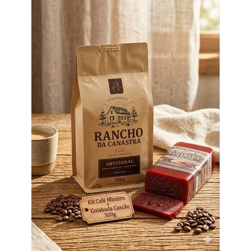 kit Café mineiro 100% arábica+ goiabada cascão 300g