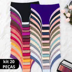 Kit Calcinha sem costura Corte Laser não marca na roupa academia vestido confortável TANGA CONFORTO escolha a cor