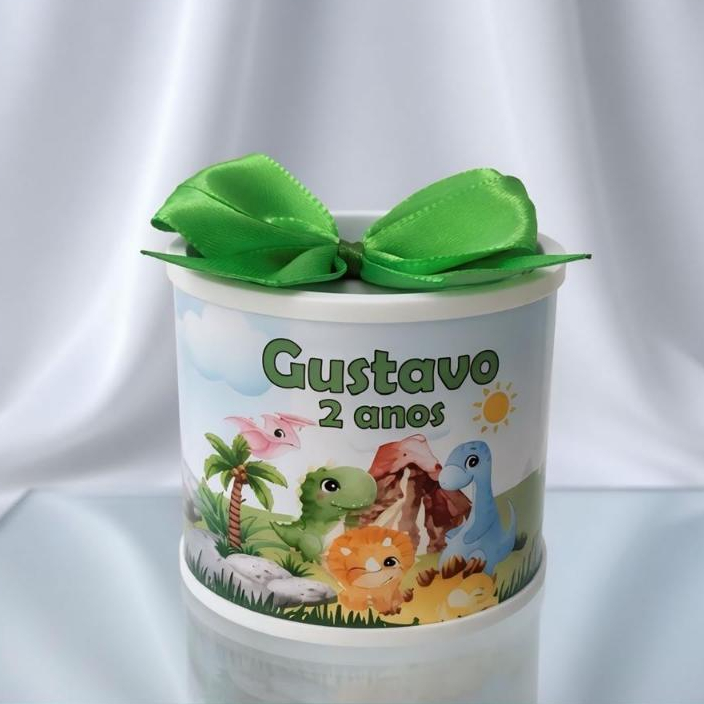 Kit Tubolatas personalizadas 5×6- Lembrancinha de maternidade/chá de bebê/Aniversário/casamento/batizado/Dino Baby