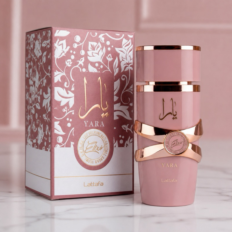 Perfume Árabe Lattafa Yara Elixir 100ml Original Feminino Importado Alta Fixação
