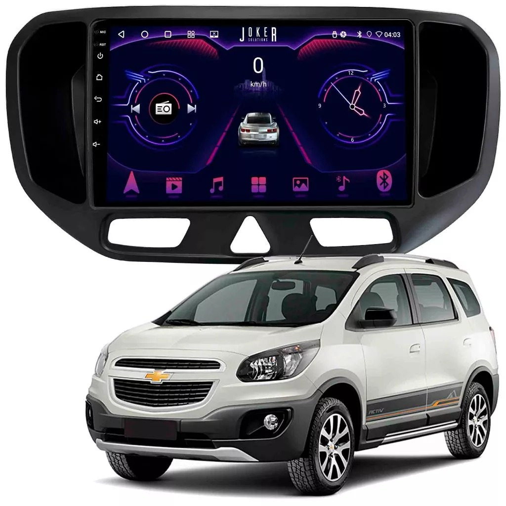 Multimídia Chevrolet Spin Até 2017 2ram+64gb Quadcore Carplay Carplay Android Gps Bluetooth 9