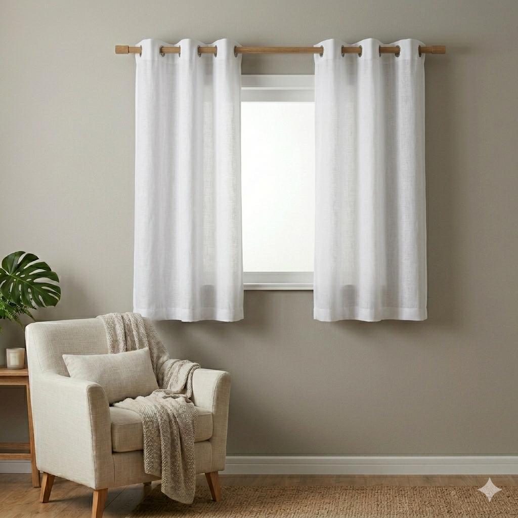 Cortina Roma Micropercal 2,40x1,40 para Sala, Quarto e Cozinha Elegância e Conforto