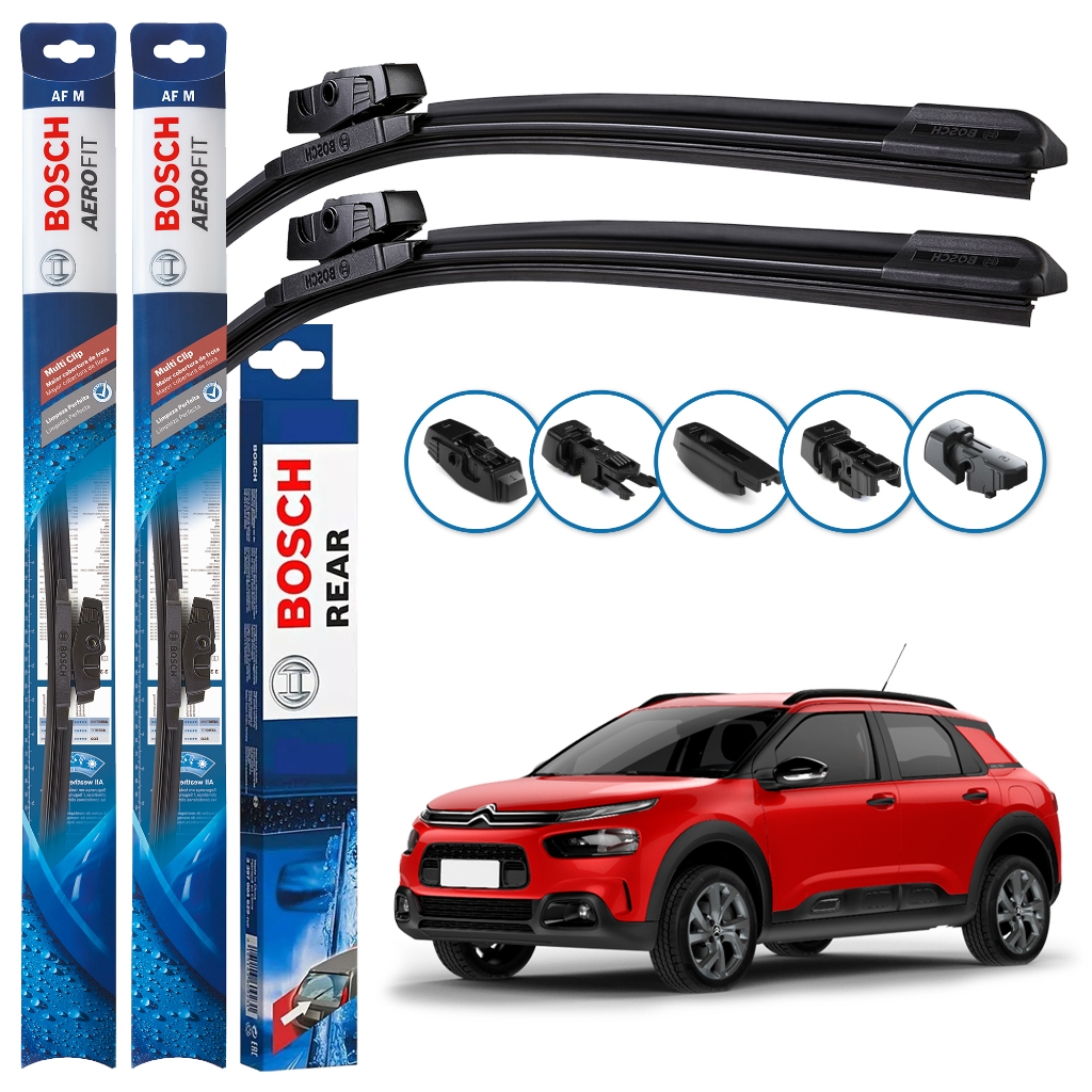 3 Palhetas Dianteira E Traseira Bosch C4 Cactus 2019 A 2024