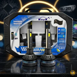 Ultra Led Rayx Elite Colors 18.000 lumens encaixes H4,HB4,H8,H3,H1,H11,HB3,H7,H27 2700k-8000k Regulavel