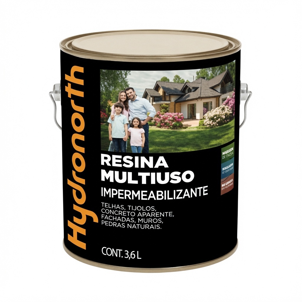 Resina Multiuso Base Solvente Cerâmica Õnix Brilhante 3,6l Hydronorth