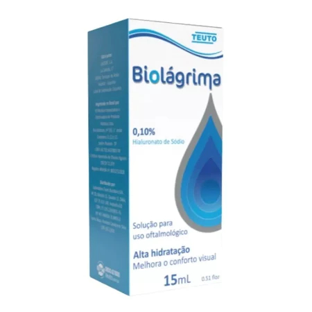 Colírio Biolágrima Lubrificante Lentes De Contato 15ml Teuto