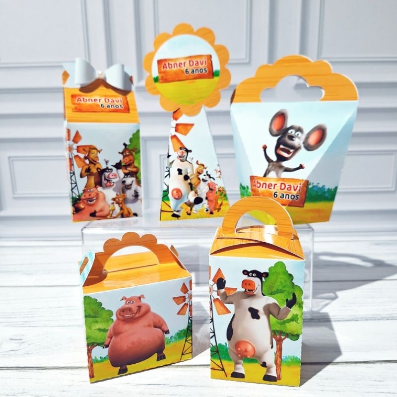 Kit Caixinhas Personalizadas - O Segredo dos Animais - Caixinhas - Personalizadas - Lembrancinhas - Aniversário