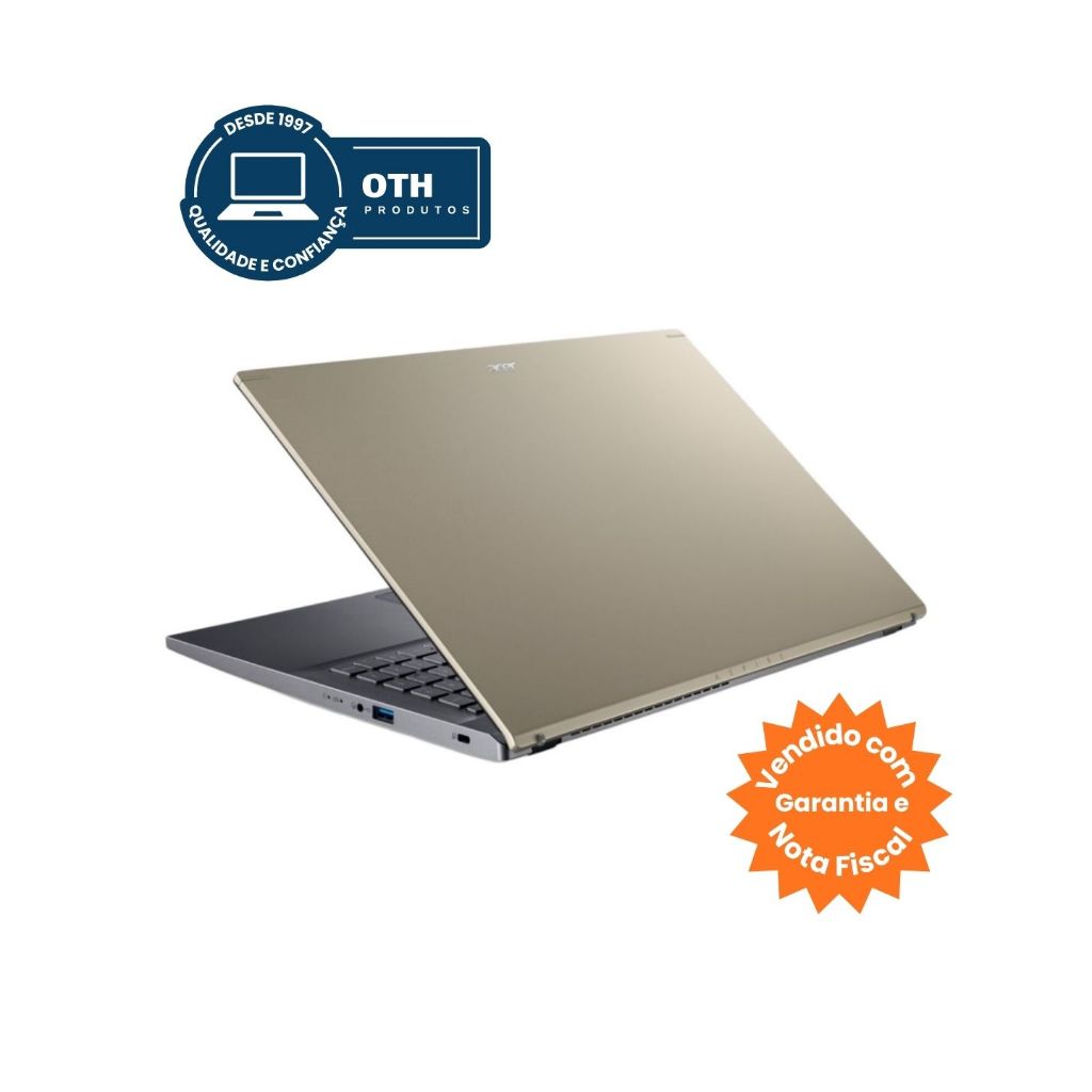Notebook Acer Aspire A515-57, Tela 15.6" Full HD, Intel Core i5 12°Geração, 16GB, SSD-512GB - Usado, NF e Garantia