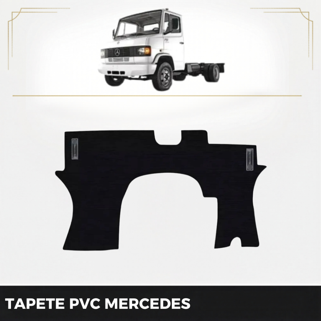 Tapete  Caminhão Mercedes 709 710 912 914 1988 89 A 2011 PVC Emborrachado