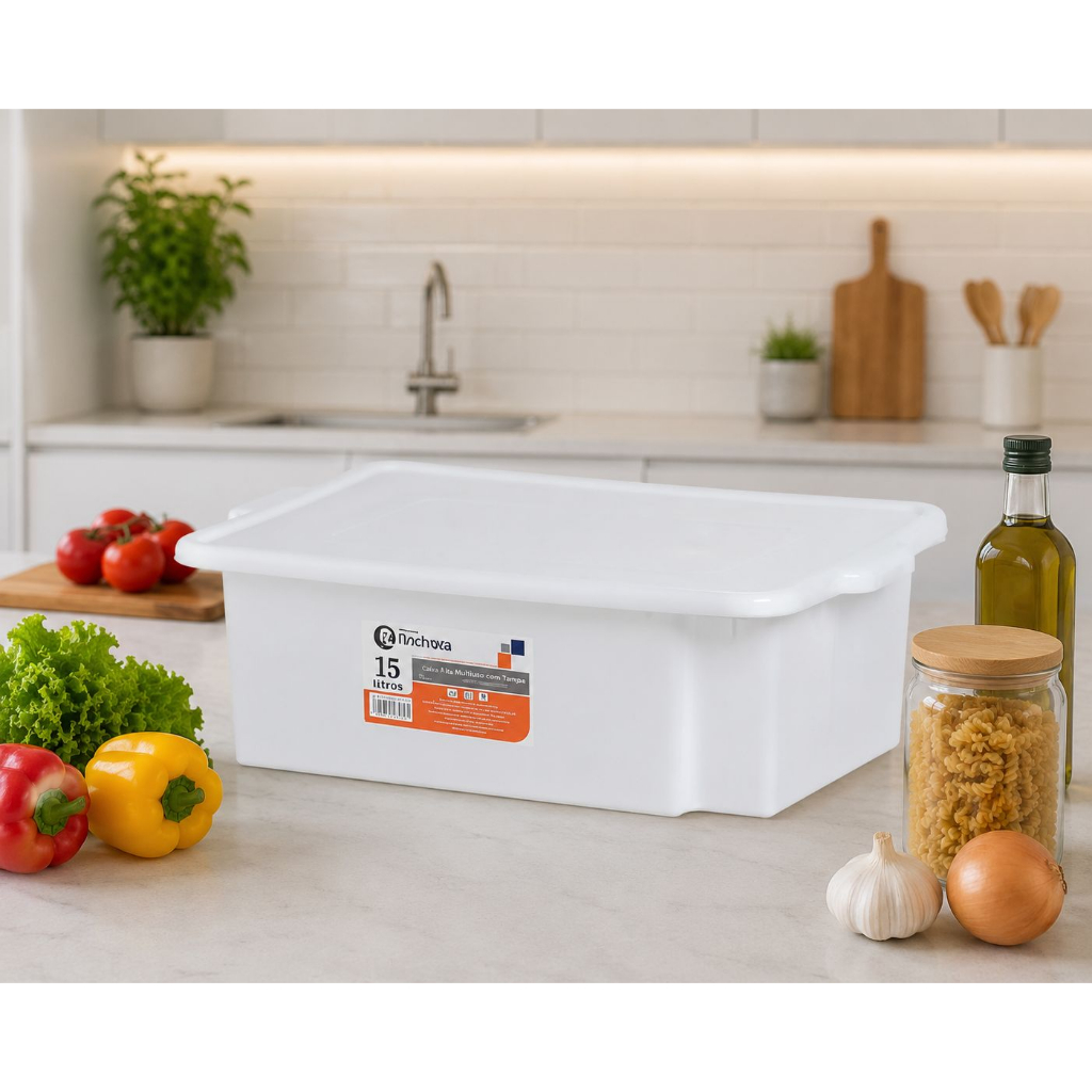 Caixa Bandeja Frigorifica Açougue Aves Carnes Multiuso 15l Rischioto Casa Cozinha Armazenamento