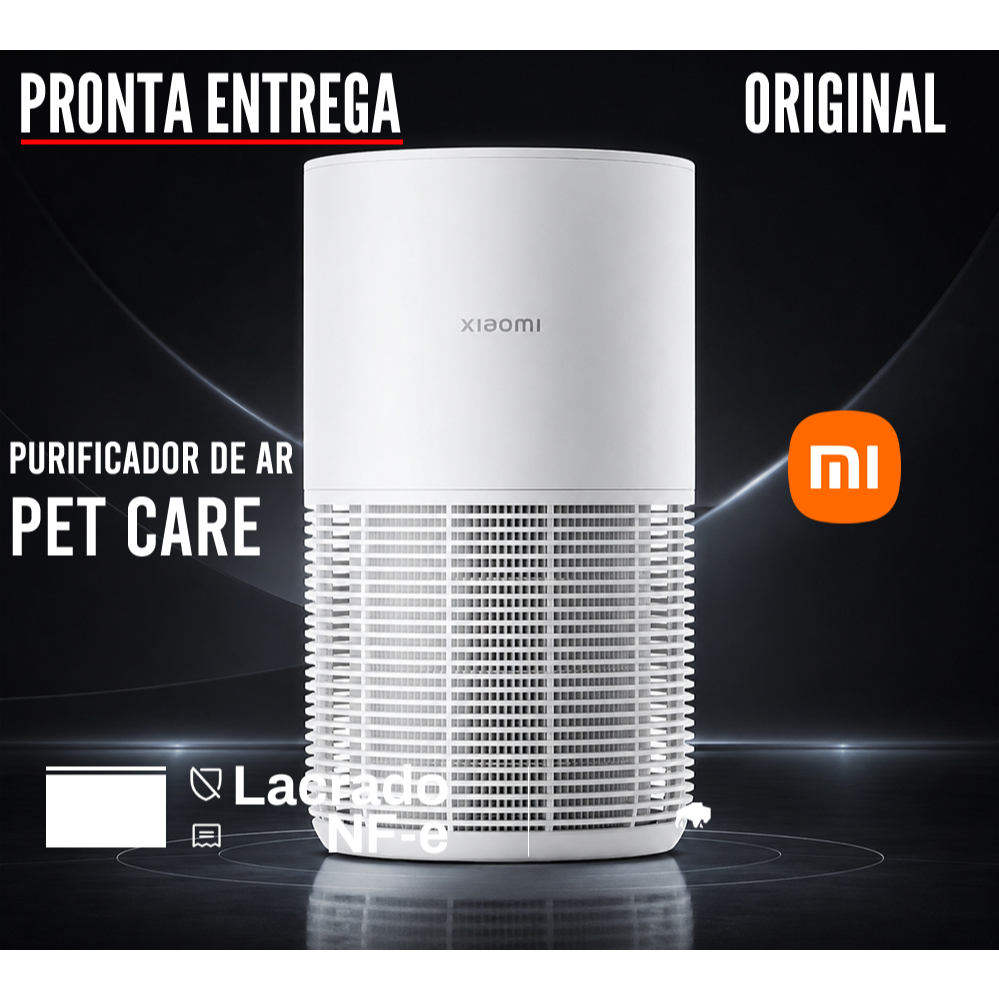 Purificador Ar Xiaomi Smart Pet Care 360° remove odor e pelo com sistema de puri