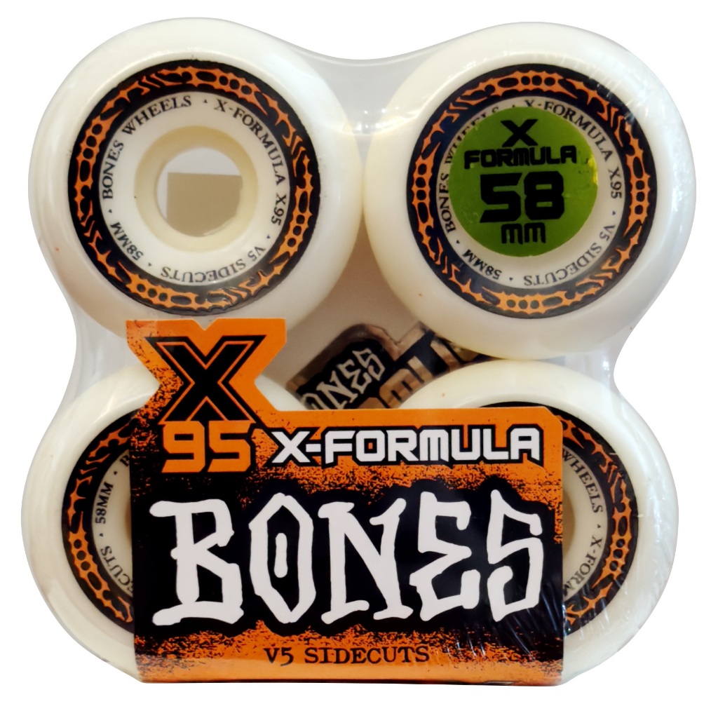 Roda Bones X-Formula 58mm 95a V5 Sidecuts Skate