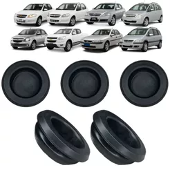Kit 05 Tampão Borracha Assoalho Traseiro Para Chevrolet Astra Corsa Montana Prisma S10 Vectra Zafira